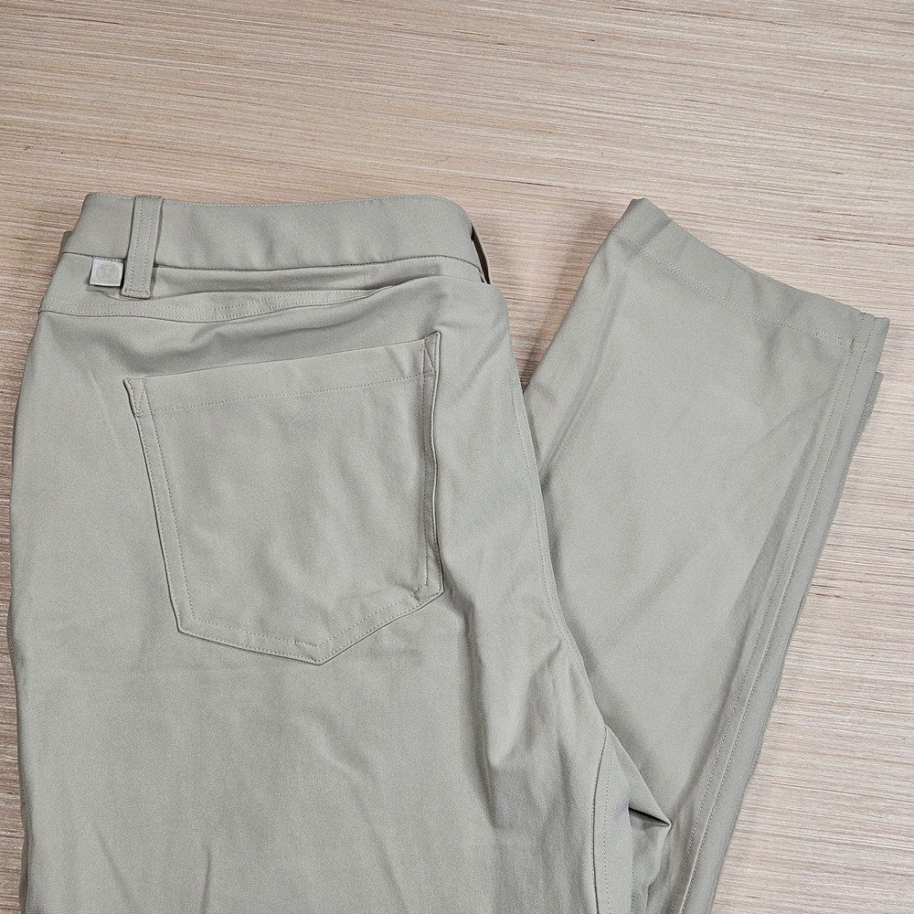 Lululemon ABC Pant Slim Mens 35x31 Warpstreme Tan Casual Trousers M5ALWS.0